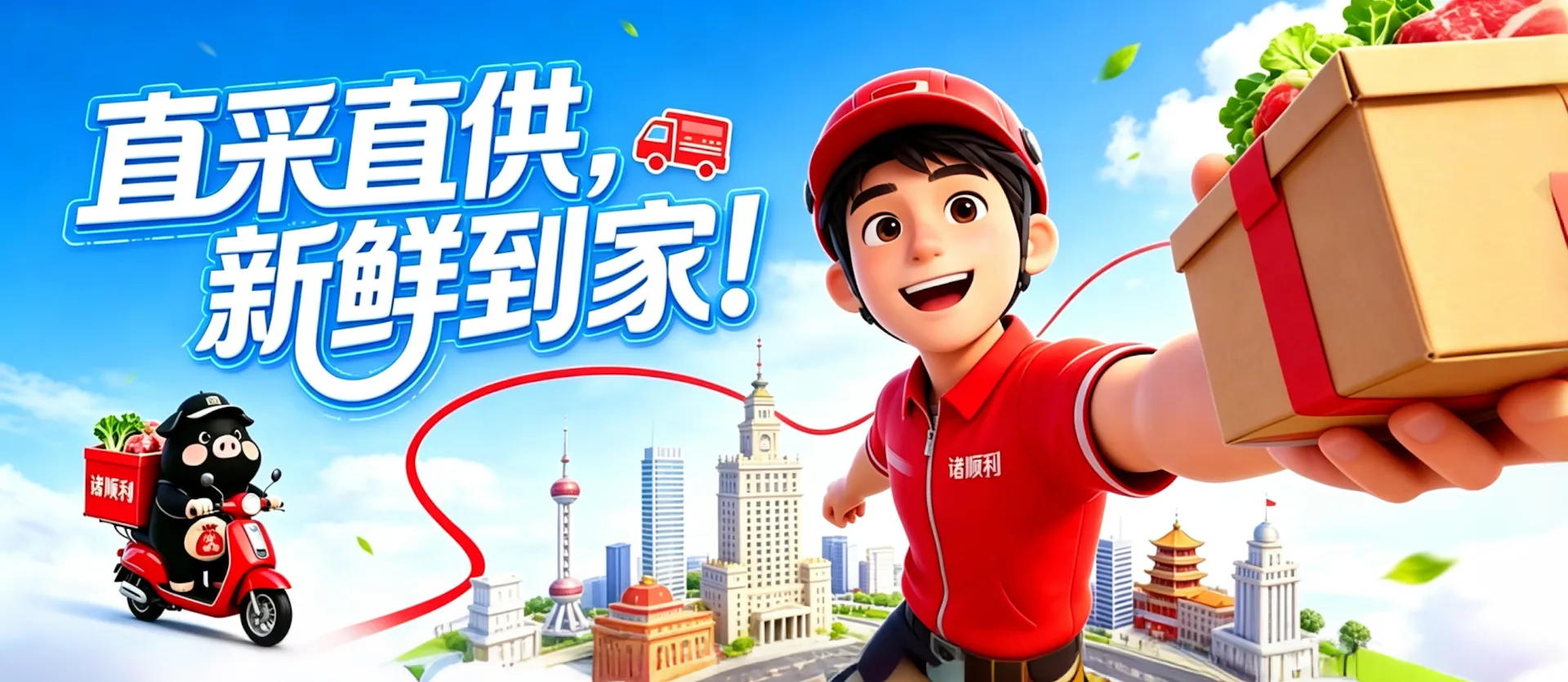 诸顺利直采直供，新鲜到家！
