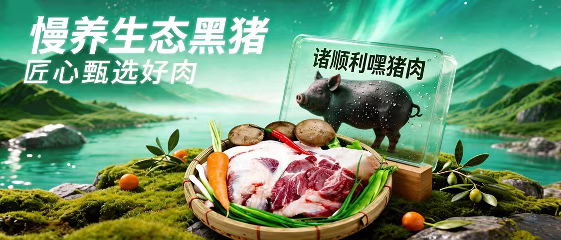 诸顺利慢养生态黑猪 匠心甄选好肉